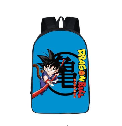 Cute Kid Goku Kanji Symbol Japan Anime School Backpack Bag