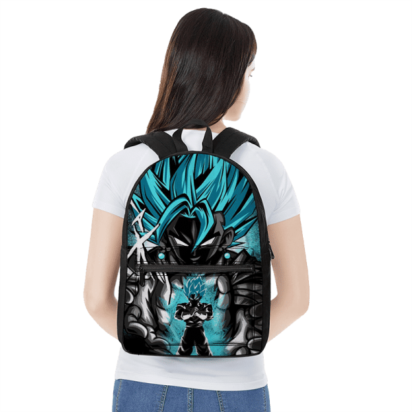 DBZ Vegito SSGSS Dark Themed Design Dope Canvas Backpack - Saiyan Stuff