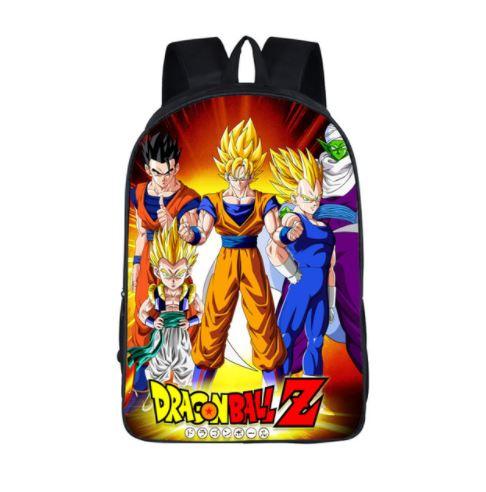 DBZ Goku Vegeta Poster Style Awesome School Backpack Bag