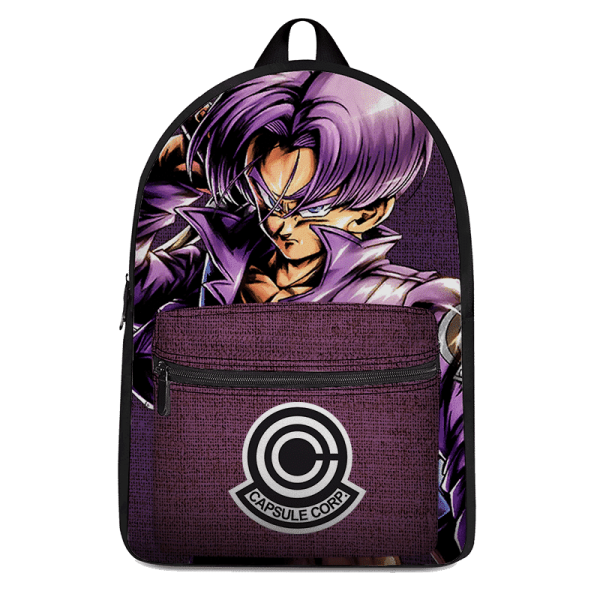 Dragon Ball Future Trunks Capsule Corp Purple Canvas Backpack - Saiyan Stuff