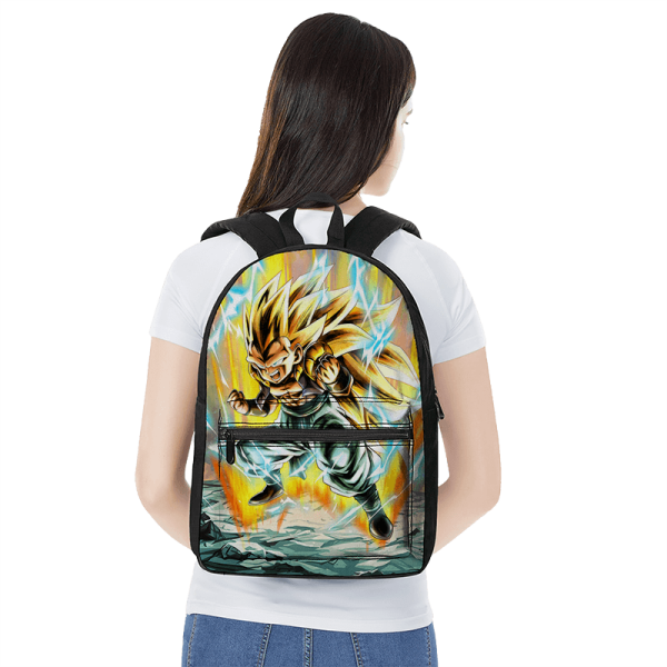 Dragon Ball Gotenks Super Saiyan 3 Powerful Canvas Backpack - Saiyan Stuff