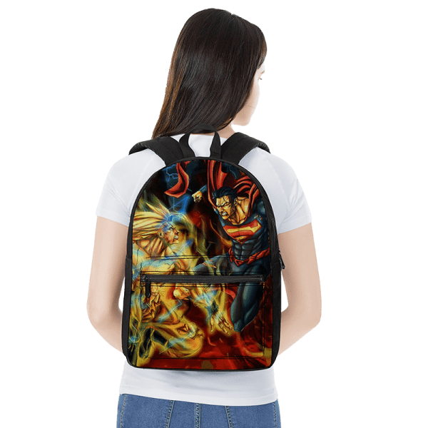 Dragon Ball Son Goku Versus Superman Fantastic Backpack - Saiyan Stuff