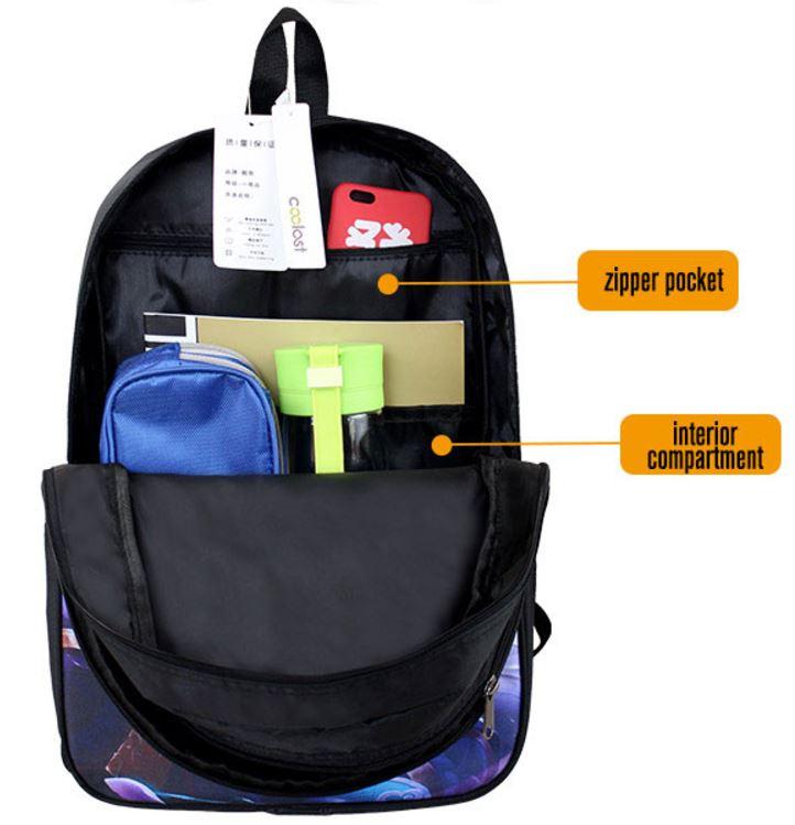 Goku Spirit Bomb Skill Power Aura School Backpack Bag