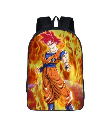 Dragon Ball Super Goku Saiyan SSJ God School Backpack Bag - Saiyan Stuff