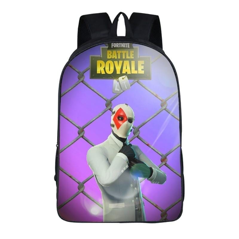 Fortnite Battle Royale Caged High Stakes Purple Backpack - Saiyan Stuff