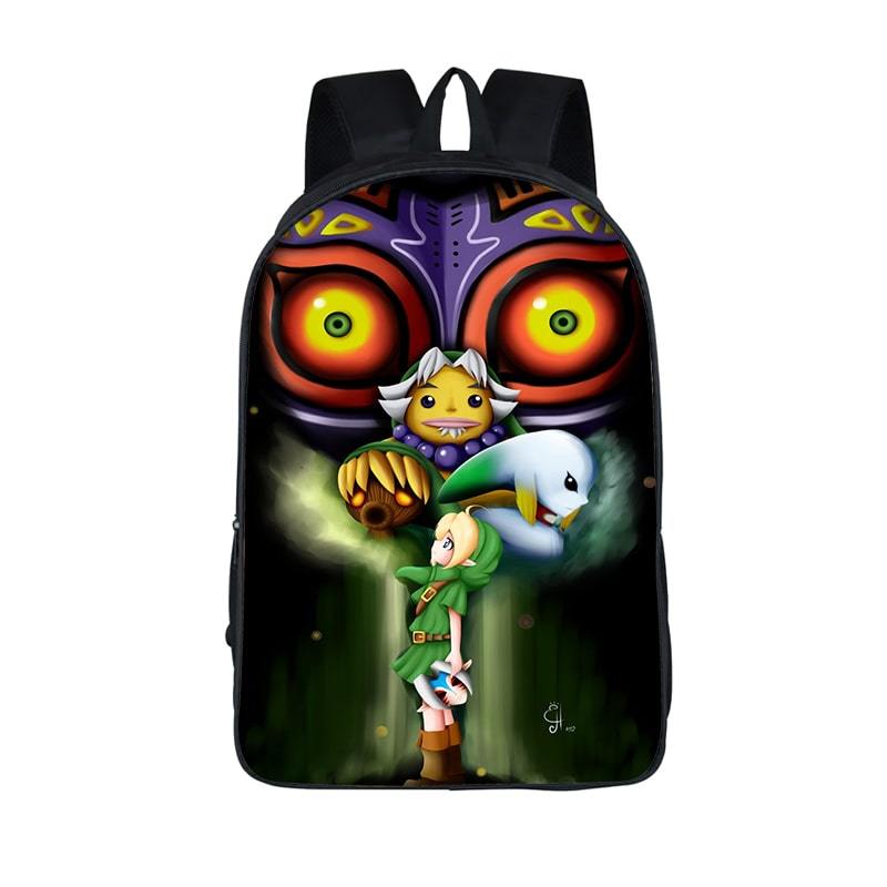 The Legend Of Zelda Majora's Mask Link Transformations Backpack Bag - Saiyan Stuff